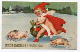 Україна Украина ^/--/^ Рахів 1924 р. Новий Рік. ^_^^^ Рахов 1924 г. Новый год. - фото фото фото