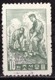 КНДР КНДР ^/--/^ КНДР. День лесовосстановления  (серия) 1961 г. ^_^^^ КНДР. День лісовідновлення (серія) 1961 - фото фото фото