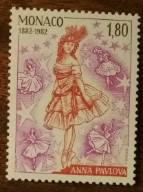 Малі Держави Європи Малые Государства Европы ^/--/^ Монако 100 лет со дня рождения Анны Павловой 1982 ^_^^^ Монако 100 років від дня народження Анни Павлової 1982 - фото фото фото