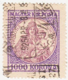 Угорщина Венгрия ^/--/^ Венгрия  1923 г. № 405 гашеная ^_^^^ Угорщина 1923 р. No 405 гашена - фото фото фото