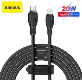 Аксесуари Аксессуары ^/--/^ Кабель зарядки Baseus USB Type-C to Lightning 1.2 м TPE Чорний / Швидка зарядка PD 20 /--/ W iPhone iPad ^_^^^ Кабель зарядки Baseus USB Type-C to Lightning 1.2 м TPE Черный / Быстрая зарядка PD 20 /--/ W iPhone iPad - фото фото фото