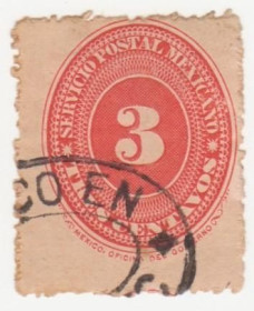 Північна Америка Северная Америка ^/--/^ Мексика   1887  г. № 218 гашеная ^_^^^ Мексика 1887 р. No 218 гашена - фото фото фото
