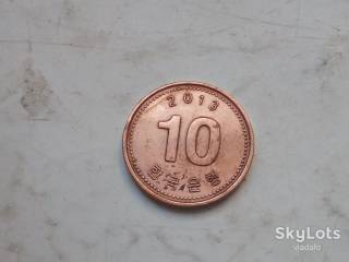 Республіка Корея Республика Корея ^/--/^ Корея 2013 г. монета 10 вон ^_^^^ Корея 2013 монета 10 вон - фото фото фото