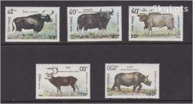 Фауна Фауна ^/--/^ NM Фауна  Лаос 1980 г MNH - ^_^^^ NM Фауна Лаос 1980 MNH - фото фото фото