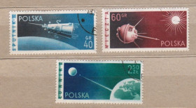 Освоєння космосу Освоение космоса ^/--/^ КОСМОС = 1959 р. = ПОЛЬЩА = гаш. + ^_^^^ КОСМОС = 1959 г. = Польша = гаш. + + - фото фото фото