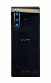 Інше  (Корпуса) Другое (Корпуса) ^/--/^ Задняя крышка для Sony Xperia 5 J /--/ 9210 со стеклом камеры Original Black ^_^^^ Задня кришка для Sony Xperia 5 J /--/ 9210 зі склом камери Original Black - фото фото фото