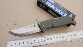 Ножі, мультітули Ножи, мультитулы ^/--/^ Cold Steel Finn Wolf 20 /--/ NPF, Griv-Ex Green, AUS-8 /--/ A Satin, Original, Outdoor, Tactical, EDC, Tri-Ad Lock - фото фото фото