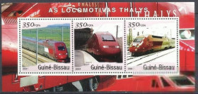 Гвінея-Бісау Гвинея-Бисау ^/--/^ Гвинея-Бисау 2001 транспорт железная дорога Талис люкс-бл. ^_^^^ Гвінея-Бісау 2001 транспорт залізниця Таліс люкс-бл. - фото фото фото