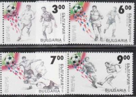 Балканський півострів Балканский полуостров ^/--/^ Болгария 1994 ФУТБОЛ ЧЕМПИОНАТ МИРА КУБОК ФУТБОЛИСТЫ ЧЕМПИОНЫ МАТЧ ИГРА ПОЛЕ 4 /--/ м Mi.4115-4118** MNH ^_^^^ Болгарія 1994 ФУТБОЛ ЧЕМПІОНАТ СВІТУ КУБОК ФУТБОЛІСТИ ЧЕМПІОНИ МАТЧ ГРА ПОЛЕ 4 /--/ М Mi.4115-4118** MNH - фото фото фото
