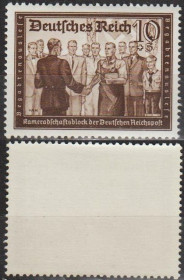 Третій Рейх (-) Третий Рейх (-) ^/--/^ 1939 - Рейх - Пошта Німеччини 10 Mi.707 _5,0 € ** ^_^^^ 1939 — Рейх — Почта Германии 10 Mi.707 _5,0 € ** - фото фото фото