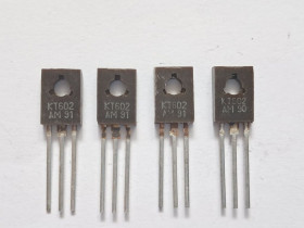 Транзистори Транзисторы ^/--/^ Транзистор КТ /--/ 602 /--/ АМ npn 120 /--/ В 75 /--/ мА 150 /--/ МГц - фото фото фото