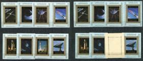 Освоєння космосу Освоение космоса ^/--/^ Аджман Ajman Space Mi 2781-2788  8 blocs dentels, papier bleu MNH ^_^^^ Аджман Ajman Space Mi 2781-2788 8 blocs dentels, papier bleu MNH - фото фото фото