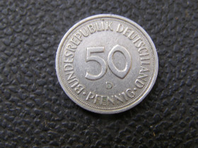 НДР, ФРН ГДР, ФРГ ^/--/^ 50 пфенингов ФРГ 1983 D ^_^^^ 50 пфенінгів ФРН 1983 D - фото фото фото