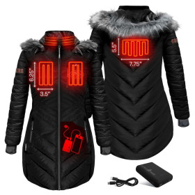 Куртки Куртки ^/--/^ ActionHeat 5 /--/ V Heated Long Puffer Jacket Куртка з підігрівом ^_^^^ ActionHeat 5 /--/ V Heated Long Puffer Jacket Куртка с подогревом - фото фото фото