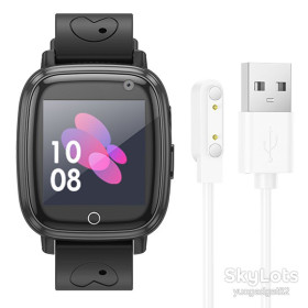 Розумні годинники (Smart watch) Умные часы (Smart watch) ^/--/^ Дитячий cмарт-годинник Hoco Y /--/ 100 with call function  (Black) ^_^^^ Детский cмарт-часы Hoco Y /--/ 100 with call function (Black) - фото фото фото