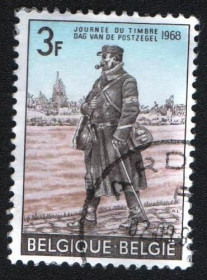Бенілюкс Бенилюкс ^/--/^ Бельгия  (1968) День марки. Почтальон ^_^^^ Бельгія (1968) День марки. Поштальйон - фото фото фото