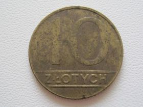 - року - года ^/--/^ Польша 10 злотых 1990 года #10592 ^_^^^ Польща 10 злотих 1990 року #10592 - фото фото фото