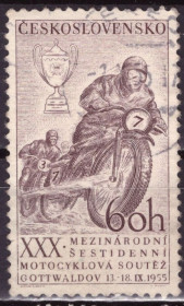 Спорт Спорт ^/--/^ Чехословакия. 30-е Международный мотокросс    (серия) 1955 г. ^_^^^ Чехословаччина. 30-е Міжнародний мотокрос (серія) 1955 - фото фото фото