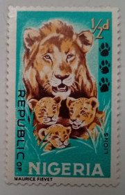 Нігерія Нигерия ^/--/^ Нигерия 1965 Львы, MNH ^_^^^ Нігерія 1965 Леви, MNH - фото фото фото