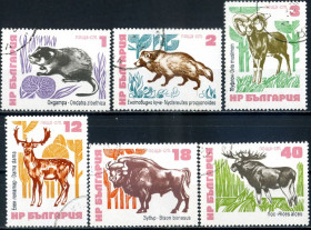 Фауна Фауна ^/--/^ Болгария. Животные   (серия) 1973 г. ^_^^^ Болгарія. Тварини (серія) 1973 - фото фото фото