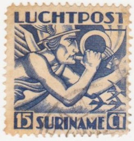 Південна Америка Южная Америка ^/--/^ Суринам  1930   г. № 155 гашеная ^_^^^ Суринам 1930 р. No 155 гашена - фото фото фото
