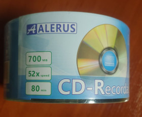 Музичні диски Музыкальные диски ^/--/^ Диски CD-R ALERUS PRINTABLE 700 /--/ Mb 80 /--/ min 52 /--/ x 50 /--/ шт. - фото фото фото