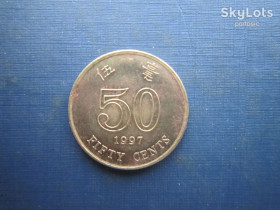 Китай Китай ^/--/^ Монета 50 центів Гонг-Конг Гонконг Китай 1997 ^_^^^ Монета 50 центов Гонг-Конг Гонконг Китай 1997 - фото фото фото