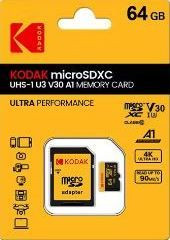 Карти пам'яті Карты памяти ^/--/^ Карта пам&amp;apos;яті KODAK Micro-SD 64 GB до 100 МБ/с Class 10 + SD-адаптер. НОВА!!! ^_^^^ Карта памяти KODAK Micro-SD 64 GB до 90 МБ/с Class 10 + SD-адаптер. НОВА!!! - фото фото фото