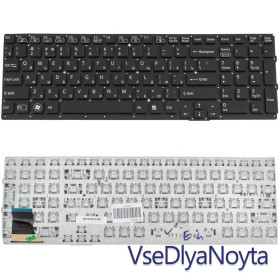 Клавіатури Клавиатуры ^/--/^ Клавиатура для ноутбука SONY (VPC-SE series) rus, black, без фрейма ^_^^^ Клавіатура для ноутбука SONY (VPC-SE series) rus, black, без фрейму - фото фото фото