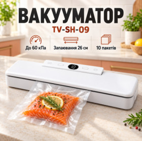 Комплектуючі для кухоної техніки Комплектующие для кухонной техники ^/--/^ Вакууматор TV-SH-09/Vacuum Fresh Вакуумный упаковщик ^_^^^ Вакууматор TV-SH-09/Vacuum Fresh Вакуумний пакувальник - фото фото фото
