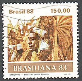 Південна Америка Южная Америка ^/--/^ Бразилия  (1983) Карнавал в Рио-де-Жанейро ^_^^^ Бразилія (1983) Карнавал в Ріо-де-Жанейро - фото фото фото