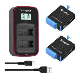 Акумулятори Аккумуляторы ^/--/^ 3-Pack KingMa GoPro SPBL /--/ 1 /--/ B для Hero 9 HERO /--/ 9 Black (2 АКБ KingMa SPBL /--/ 1 /--/ B и 1 ЗУ на две батареи) ^_^^^ 3-Pack KingMa GoPro SPBL /--/ 1 /--/ B для Hero 9 HERO /--/ 9 Black (2 АКБ KingMa SPBL /--/ 1 /--/ B і 1 ЗУ на дві батареї) - фото фото фото