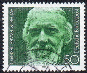 Інші країни Другие страны ^/--/^ ФРН 1981 - 150 років від дня народження Вільгельма Раабе  (Гб) ^_^^^ ФРГ 1981 - 150 лет со дня рождения Вильгельма Раабе (Гб) - фото фото фото