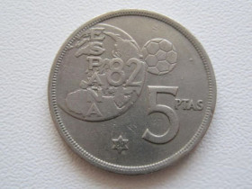 Іспанія Испания ^/--/^ Испания 5 песет 1980  (80) года 22402 ^_^^^ Іспанія 5 песет 1980 (80) року 22402 - фото фото фото