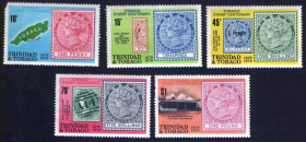 Острівні держави Островные государства ^/--/^ Тринидад и Тобаго  (1979) 100-летие марок Тобаго ^_^^^ Тринідад і Тобаго (1979) 100-річчя марок Тобаго - фото фото фото