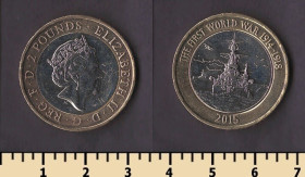 Єлизавета II (після ) Елизавета II (после ) ^/--/^ Великобритания 2 фунта 2015 ^_^^^ Велика Британія 2 фунти 2015 - фото фото фото