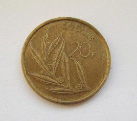Бельгія Бельгия ^/--/^ 20 ФРАНКОВ  1982 г.  БЕЛЬГИЯ - BELGIE  ^_^^^ 1982 БЕЛЬГІЯ - BELGIE - фото фото фото