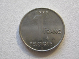 Бельгія Бельгия ^/--/^ Бельгия 1 франк 1998 года BELGIQUE 33084 ^_^^^ Бельгія 1 франк 1998 року BELGIQUE 33084 - фото фото фото