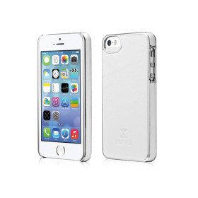 Чохли, сумки Чехлы, сумки ^/--/^ Чехол Xoomz для iPhone 5/5 /--/ S/5 /--/ SE Luxury Electroplating White (back cover) (XIP /--/ 505 /--/ W) - фото фото фото