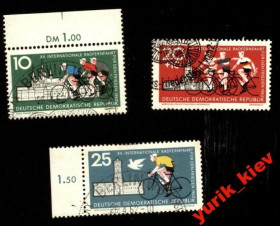 НДР, ФРН ГДР, ФРГ ^/--/^ ГДР 1962 /--/ г.№ 628‑630 сер .гашеная ^_^^^ НДР 1962 /--/ р.No 628-630 сер.гашена - фото фото фото
