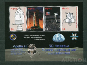 Освоєння космосу Освоение космоса ^/--/^ Невис Nevis Space 2008 Mi 2312-2315 50 Years of space exploration  Galileo.MNH ^_^^^ Невіс Nevis Space 2008 Mi 2312-2315 50 Years of space exploration Galileo.MNH - фото фото фото
