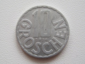 Австрія Австрия ^/--/^ Австрия 10 грошей 1974 года 19937 ^_^^^ Австрія 10 грошей 1974 19937 - фото фото фото