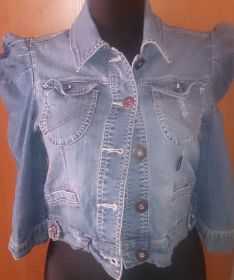 Куртки Куртки ^/--/^ стильна голуба коротенька курточка S Only джинс ^_^^^ стильная голубая коротенькая курточка S Only джинс - фото фото фото