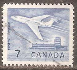 Північна Америка Северная Америка ^/--/^ Канада 1964 Sc.414 гаш.  Самолет ^_^^^ Канада 1964 Sc.414 гаш. Літак - фото фото фото