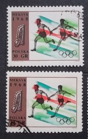 Спорт Спорт ^/--/^ Польша 1968 г - Олимпийские игры, Мехико ^_^^^ 1968 — Олімпійські ігри, Мехіко - фото фото фото
