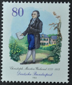 Інше Другое ^/--/^ ФРГ 250 лет поэту Виеланду 1983 ^_^^^ ФРН 250 років поетові Вієланду 1983 - фото фото фото
