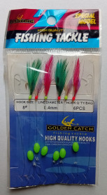 Воблери, принади Воблеры, приманки ^/--/^ Набор мормышек Golden Catch Fishing Tackle   (6 штук в упаковке) ^_^^^ Набір мормишок Golden Catch Fishing Tackle (6 штук в упаковці) - фото фото фото