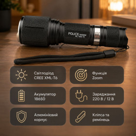 Ліхтарі, ліхтарики Фонари, фонарики ^/--/^ Ліхтарик ручний BAILONG BL-1860-T /--/ 6 / Ліхтар ручний зі зумом / Універсальний кишеньковий ліхтар ^_^^^ Фонарик ручной BAILONG BL-1860-T /--/ 6 / Фонарь ручной со зумом / Универсальный карманный фонарь - фото фото фото