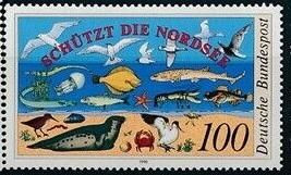 Інше Другое ^/--/^ ФРГ Морская Фауна Птицы Рыбы Тюлень 1990 ^_^^^ ФРН Морська Фауна Птахи Риби Тюлень 1990 - фото фото фото