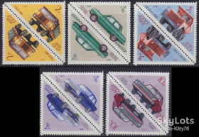 СРСР - СССР - ^/--/^ СССР 1971 транспорт автомобили СК 3927-3931 MNH тет-беш ^_^^^ СРСР 1971 транспорт автомобілі СК 3927-3931 MNH тет-беш - фото фото фото